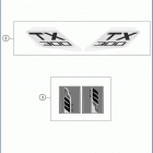 2019 TX 300 CHASSIS Наклейки