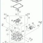 2019 FE 350 ENGINE Головка цилиндров