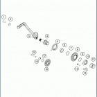 2019 TC 250 ENGINE Кик стартер