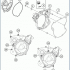 2019 TC 65 ENGINE Кожух сцепления