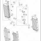 2018 TE 300 ENGINE Система охлаждения