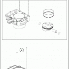 2018 250 SX-F ENGINE Цилиндры