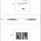 2018 TX 300 CHASSIS Наклейки