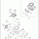 2018 TC 250 ENGINE Цилиндр,головка цилиндров