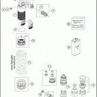 2017 SUPERMOTO CHASSIS Амортизатор в разборе