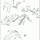 2018 FE 450 CHASSIS Обтекатель , крылья