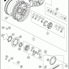 2020 690 SMC R CHASSIS Переднее колесо