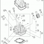 2018 FE 501 ENGINE Головка цилиндров