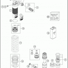 2018 701 ENDURO CHASSIS Амортизатор в разборе