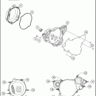 2018 TE 150 ENGINE Кожух сцепления