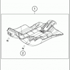2018 TE 250 CHASSIS Зажита двигателя