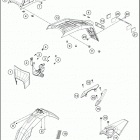 2018 701 ENDURO CHASSIS Обтекатель , крылья