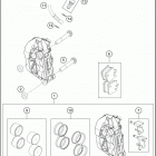 2020 690 SMC R CHASSIS Передний суппорт