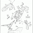 2018 TC 50 CHASSIS Обтекатель , крылья