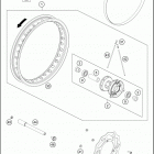 2020 65 SX CHASSIS Переднее колесо