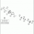 2020 50 SX ENGINE Водяной насос