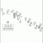 2018 TC 65 ENGINE Водяной насос