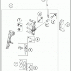 2018 TC 125 CHASSIS Передний тормозной суппорт