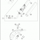 2018 TE 250 CHASSIS Глушитель