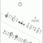 2016 150 SX ENGINE Трансмиссия 2-контрпривод