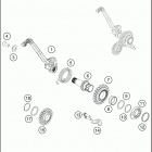 2018 TE 250i ENGINE Кик стартер