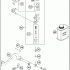 2020 50 SX CHASSIS Тормозной цилиндр задний