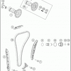 2016 350 SX-F ENGINE Газо-распределительный механизм