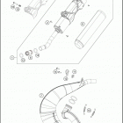 2018 TX 300 CHASSIS Глушитель
