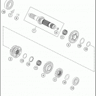 2018 FX 350 ENGINE Трансмиссия-ведомый вал