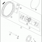 2020 50 SX MINI CHASSIS Переднее колесо