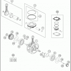 2018 FS 450 ENGINE Crankshaft , piston