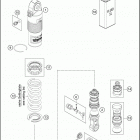 2018 TC 50 CHASSIS Амортизатор в разборе