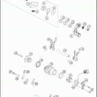 2016 250 SX-F ENGINE Механизм переключения