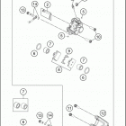 2018 TC 85 17_14 CHASSIS Тормозной суппорт задний