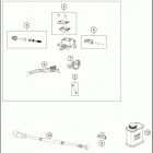 2018 TE 250 CHASSIS Главный цилиндр тормозной