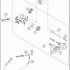 2020 125 SX CHASSIS Задний суппорт