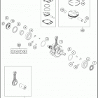 2018 FX 350 ENGINE Crankshaft , piston