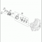 2016 450 SX-F ENGINE Водяной насос