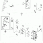 2018 701 ENDURO CHASSIS Передний суппорт