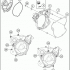 2018 65 SX MINI ENGINE Кожух сцепления