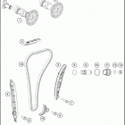 2016 250 SX-F ENGINE Газо-распределительный механизм