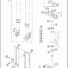 2018 TC 50 CHASSIS Передняя вилка