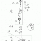 2018 TE 250 CHASSIS Тормозной цилиндр задний