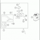 2020 50 SX CHASSIS Front brake control