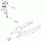 2018 701 ENDURO CHASSIS Амортизатор