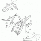2018 TC 65 CHASSIS Обтекатель , крылья
