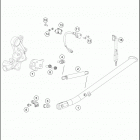 2018 701 ENDURO CHASSIS Side   /   center stand