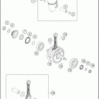 2018 TE 300 ENGINE Crankshaft , piston