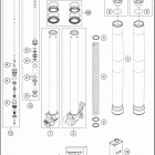 2018 65 SX MINI CHASSIS Передняя вилка