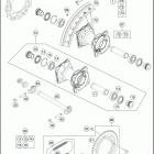 2018 TC 85 17_14 CHASSIS Переднее колесо